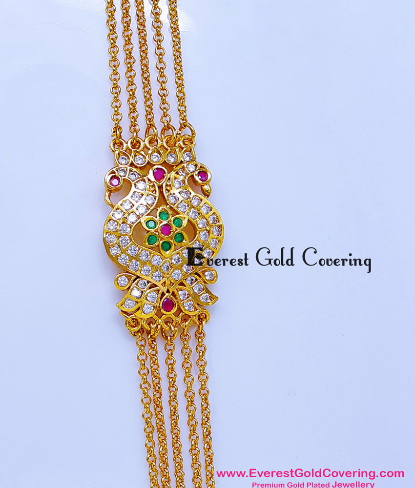 5 line mugappu chain design
