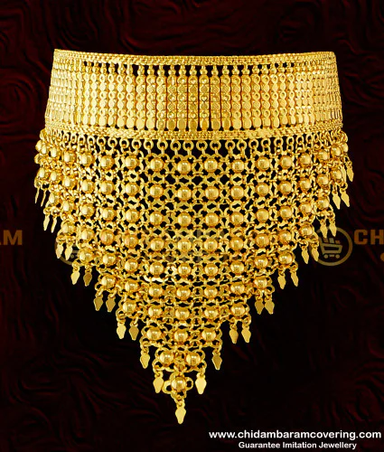 Buy Kerala Gold Inspired Kaliyoonjal Elakka Thali Necklace Choker ...