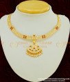 NLC406 - Wedding Impon Full Stone Gold Attigai Design South Indian Naan Patti Necklace Collection 