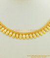 NLC413 - Kerala Light Weight Daily Wear Shiny Flower Petal Design Necklace 