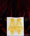 NLC607 - Dubai Gold Jewellery Real Gold Design Grand Look Full Covered Broad Necklace with Earring for Wedding