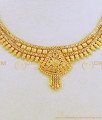 NLC670 - One Gram Gold Simple Gold Covering Necklace Design Online Shopping