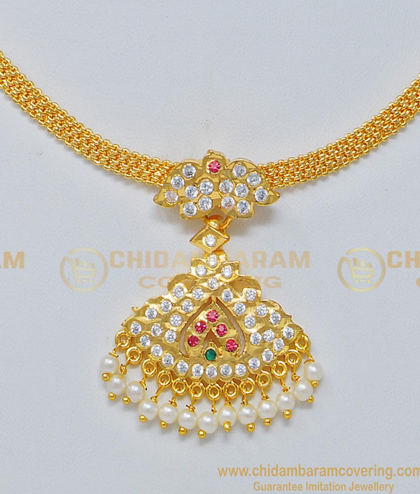 White Beads Necklace, Fashion Jewellery,  