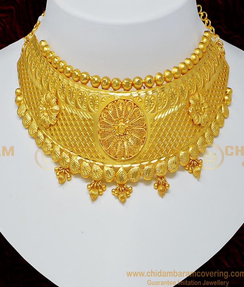 choker necklace with earring, pure gold light weight gold choker necklace with price,