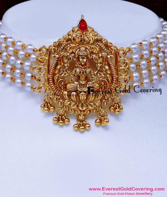 NLC1741 - Trendy Victorian Pearl Choker Necklace Design Online