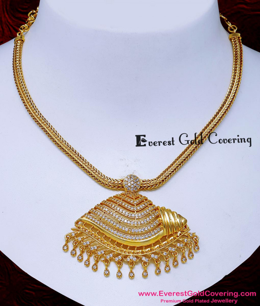 gold covering necklace designs