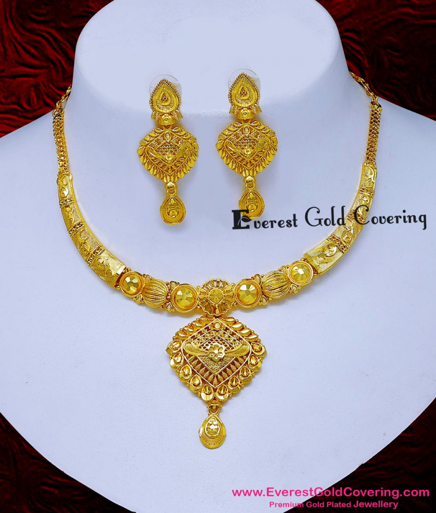 Bridal Gold Necklace Set Designs