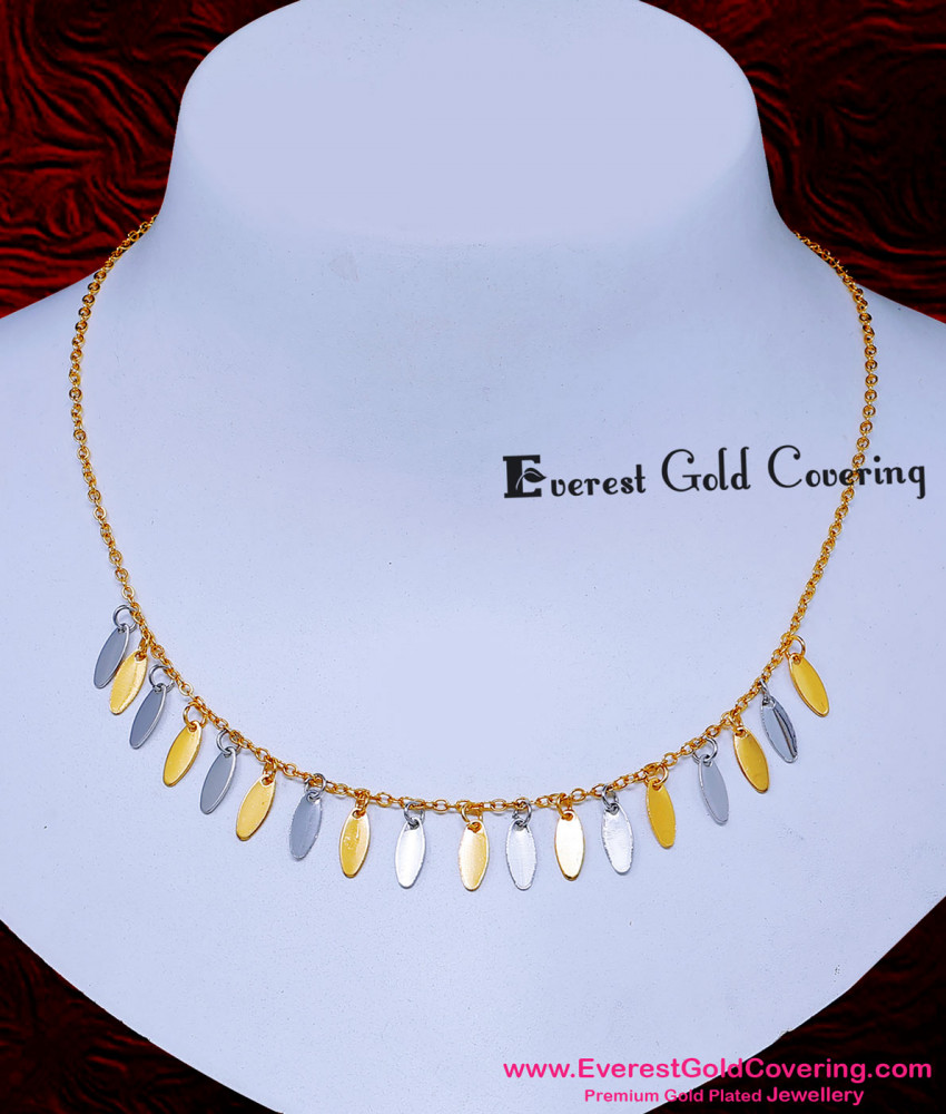rose gold simple necklace for girls