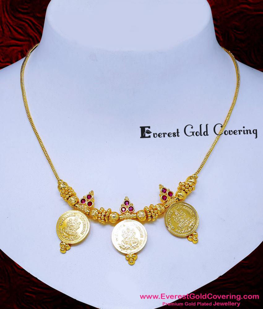gold coin necklace designs