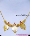gold coin necklace designs
