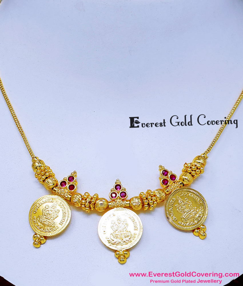 gold coin necklace designs