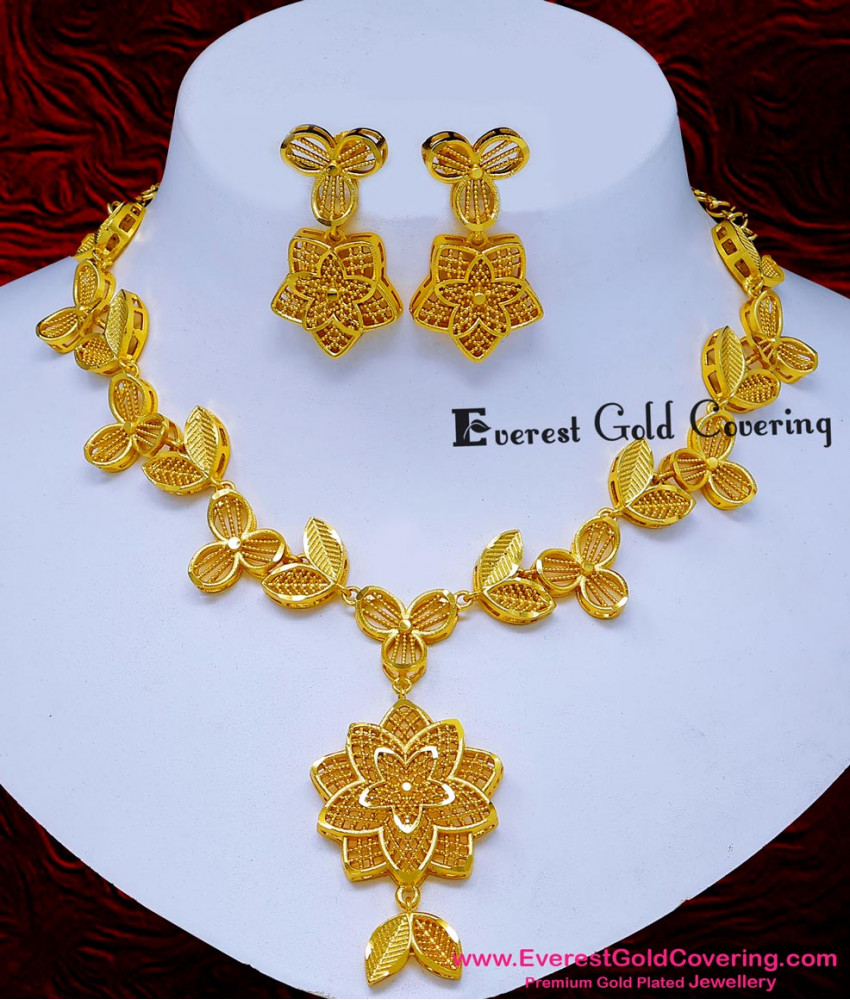 simple jewellery set for saree