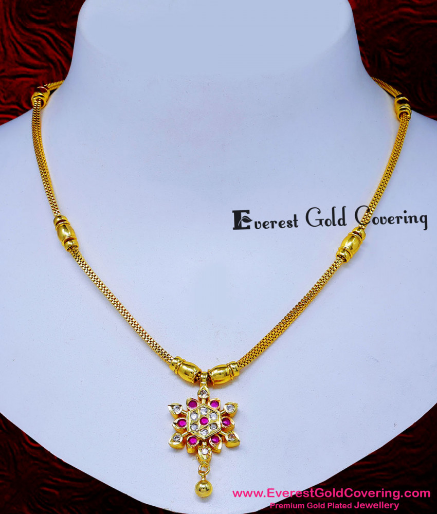 Gold impon necklace designs