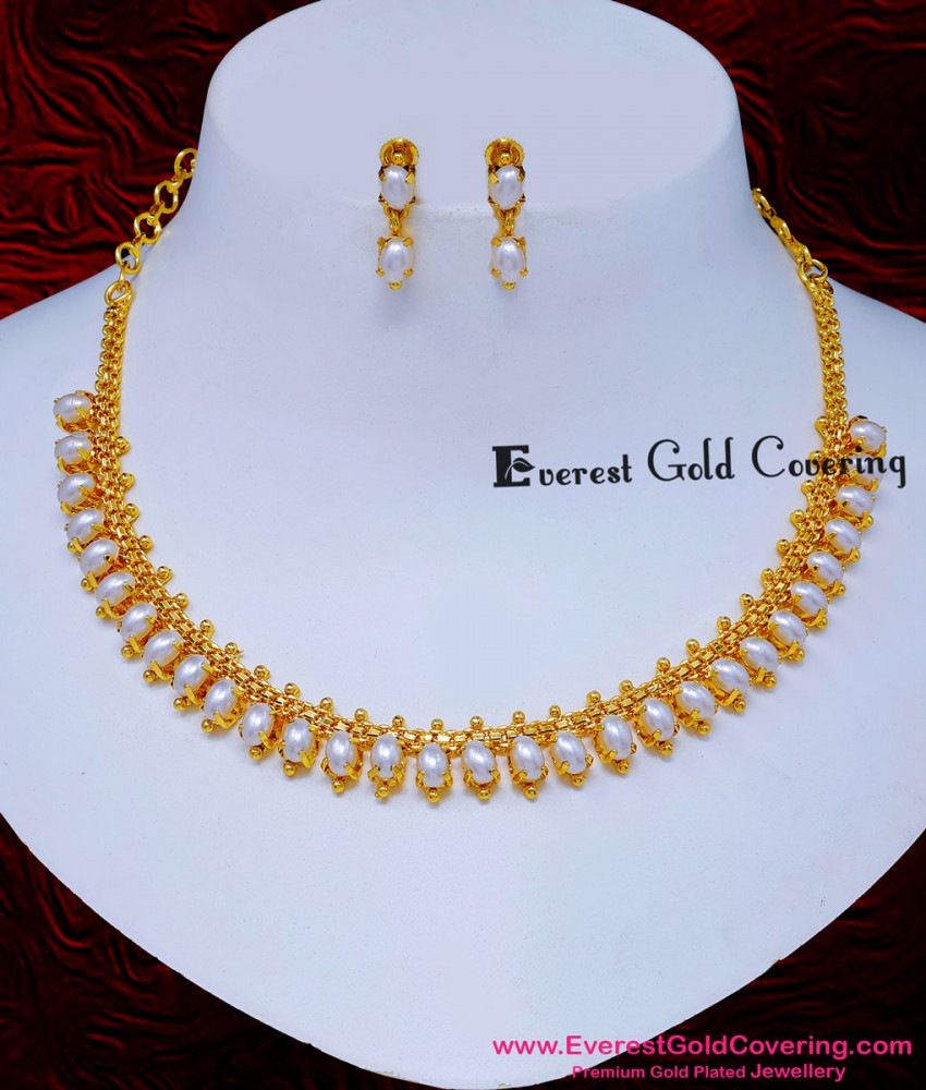 pearl necklace set for wedding