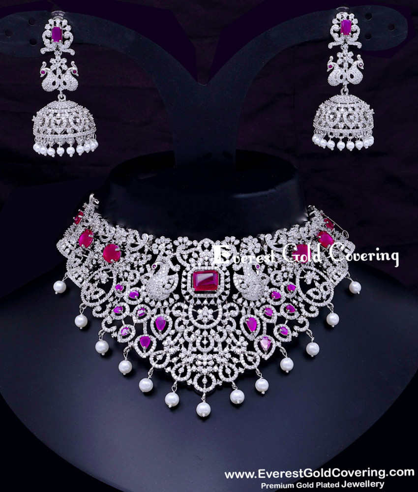 Traditional AD Stone Party Wear Choker Set