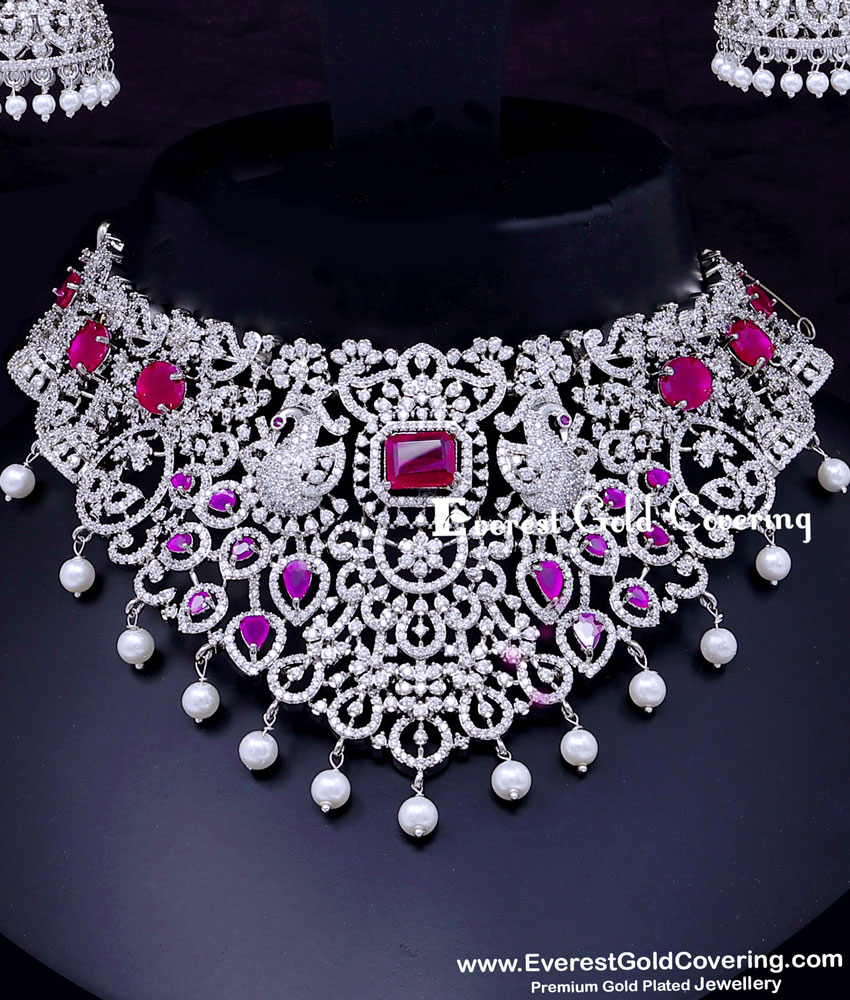 Traditional AD Stone Party Wear Choker Set