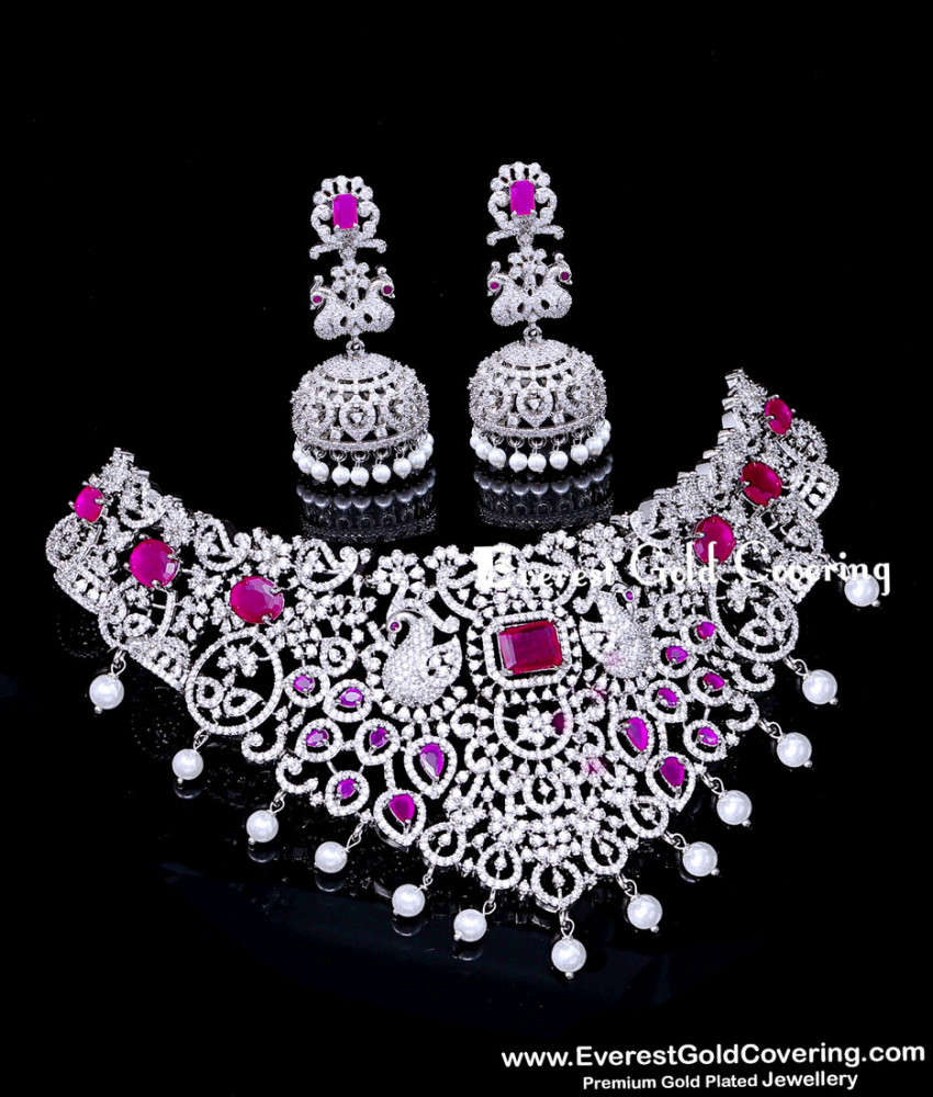 Traditional AD Stone Party Wear Choker Set