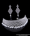 Premium Pearl and American Diamond Stone Choker Set