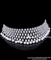 Premium Pearl and American Diamond Stone Choker Set