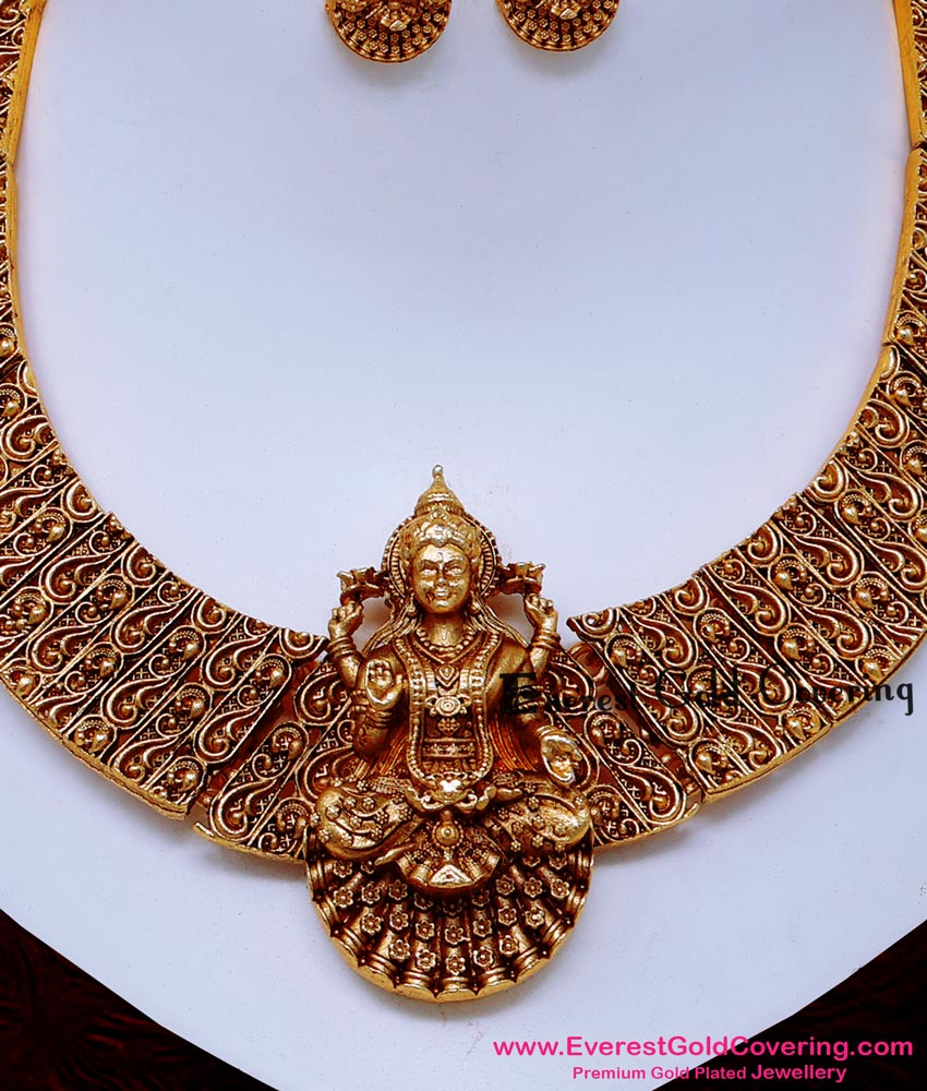 antique temple necklace set