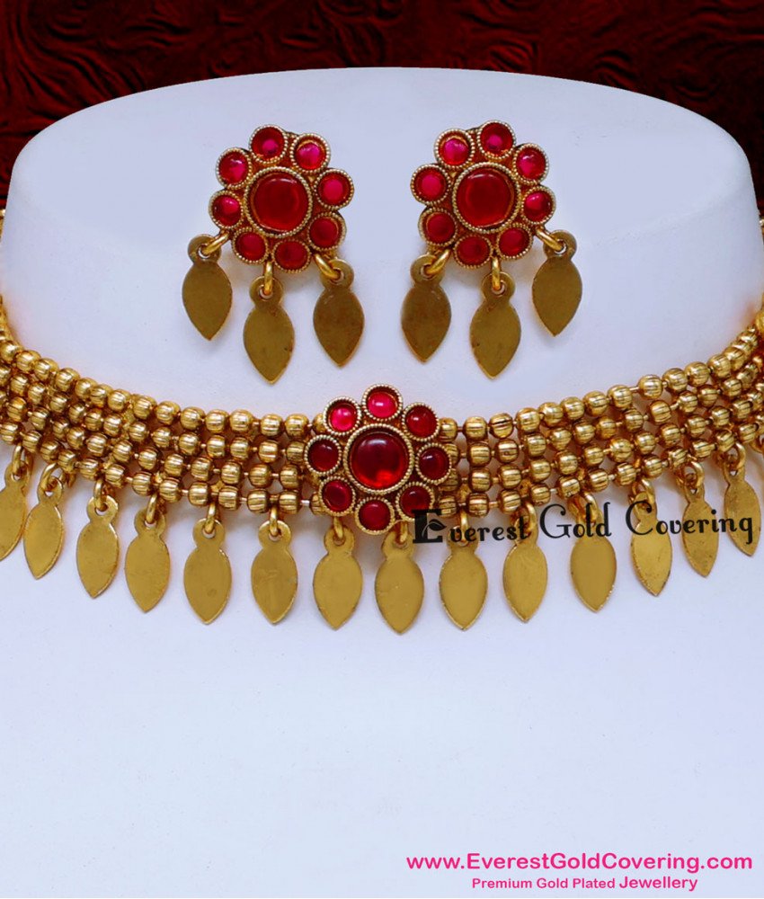 Antique elakkathali choker