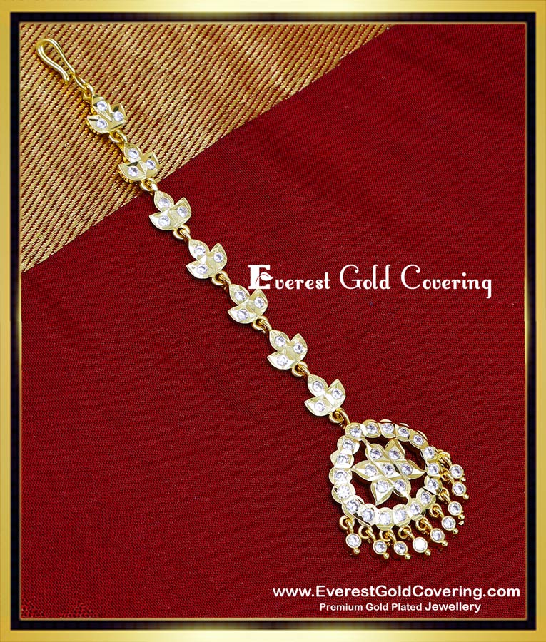 bridal gold maang tikka design