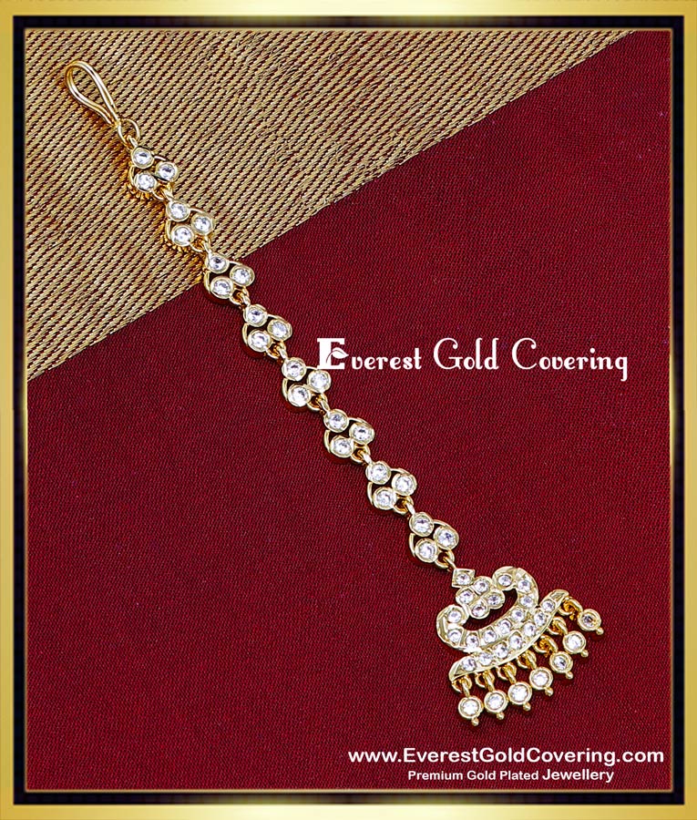 dulhan maang tikka gold