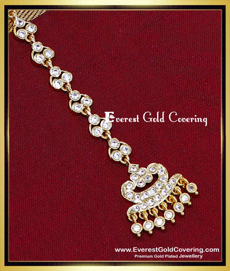 dulhan maang tikka gold