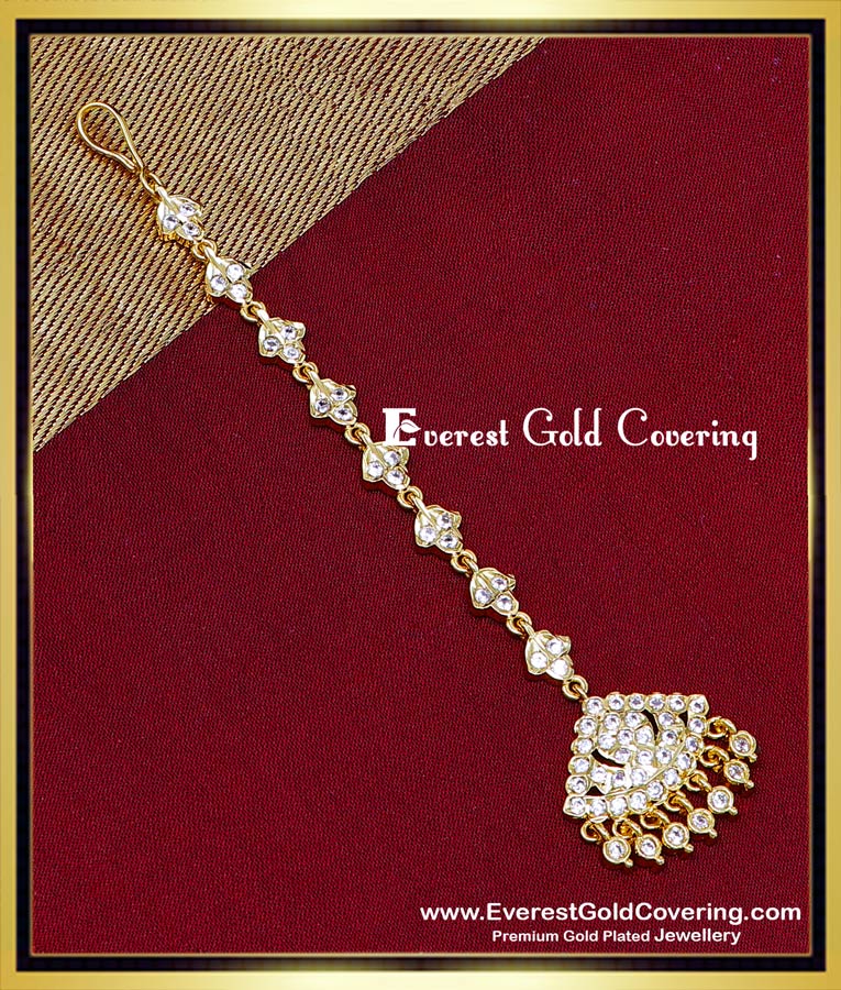 new gold maang tikka designs