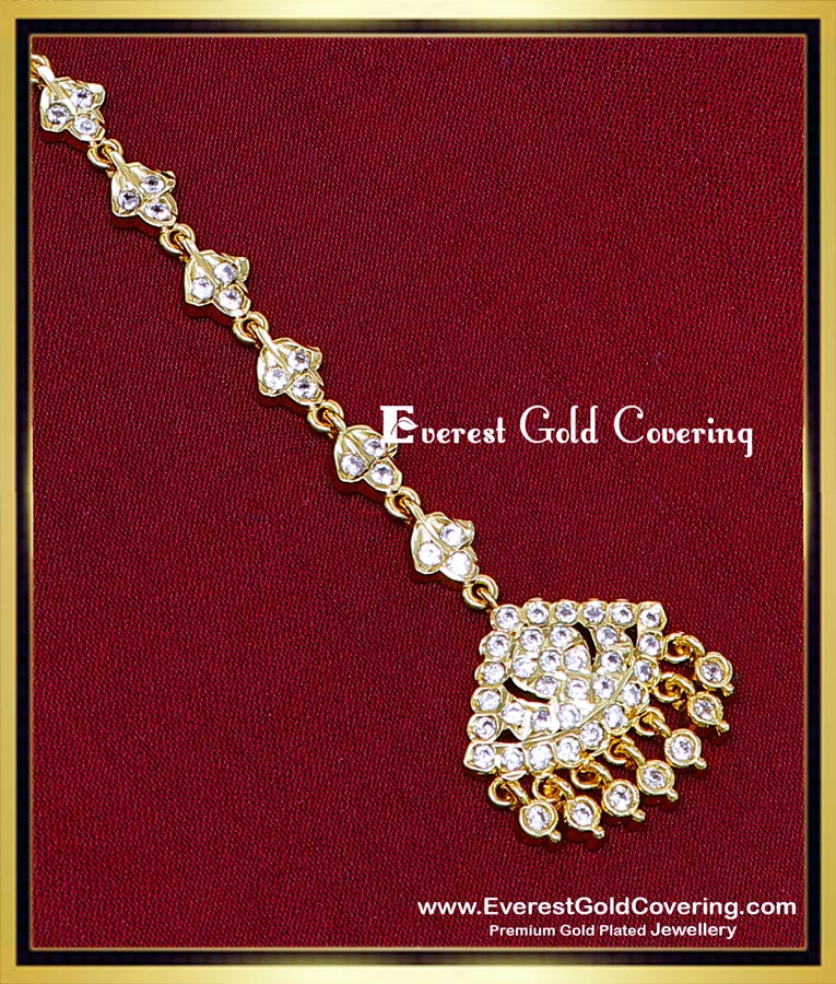 new gold maang tikka designs