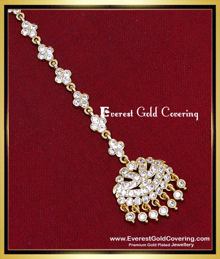 bridal new gold maang tikka designs