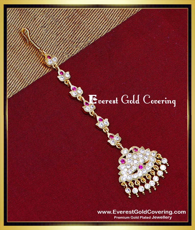 bridal maang gold imitation maang tikka