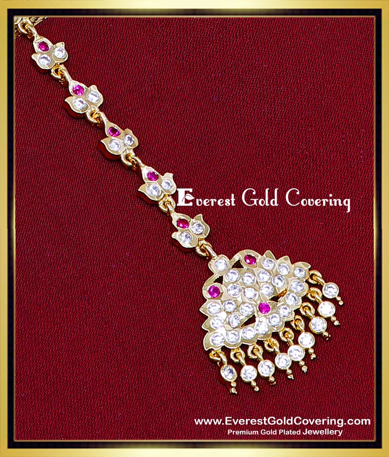 bridal maang gold imitation maang tikka