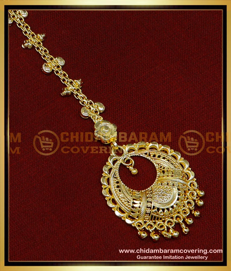  gold plated maang tikka online, bridal maang tikka,1 gram gold maang tikka design,1 gram gold maang tikka online, short maang tikka