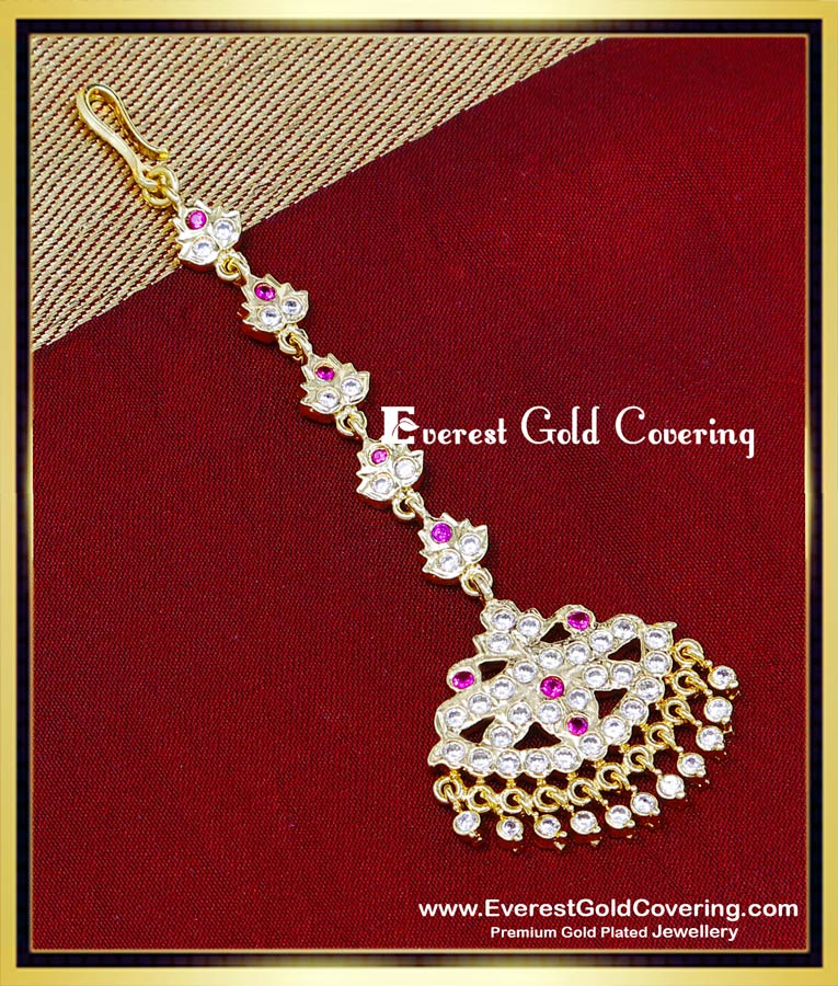 dulhan maang tikka gold
