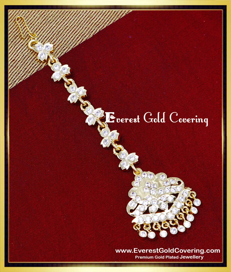 1 gram gold maang tikka price