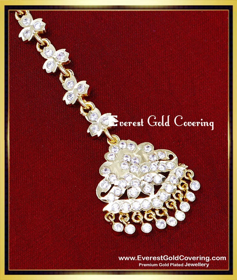 1 gram gold maang tikka price