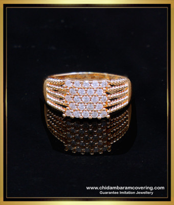 RNG405 - Elegant Diamond Ring Design Rose Gold Jewellery Artificial