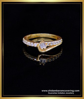 RNG418 - Impon Daily Wear Simple White Stone Ring Design for Female