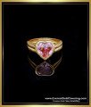 unique heart shape gold ring