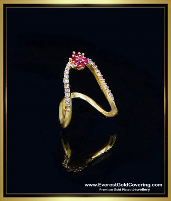 RNG549 - New Model V Shape with Flower Design Vanki Ring Design