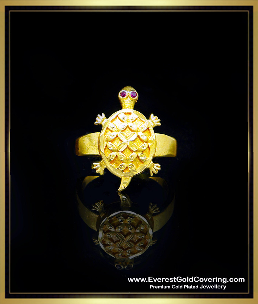turtle gold ring for men