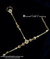 simple gold bracelet with ring