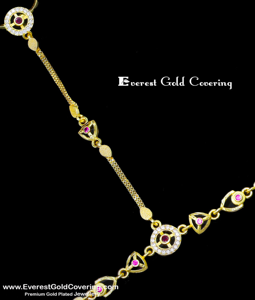 simple gold bracelet with ring