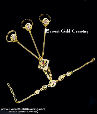 RNG573 - Bridal Wedding Ring Sets with Attached Bracelet Model
