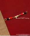 black beads coral beads thali pendant