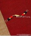 black beads coral beads thali pendant