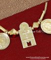 TAL119 - Micro Gold Christian Wedding Cross Thali Chain Designs
