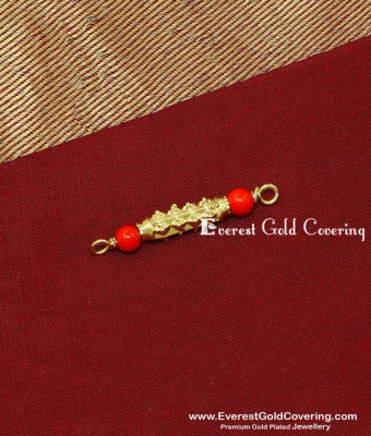 TAL129 - Traditional Coral Beads Thali Thayathu Design Pendant