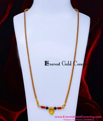THN100 - Traditional Telugu Thali Bottu Designs Daily Wear Jewelry